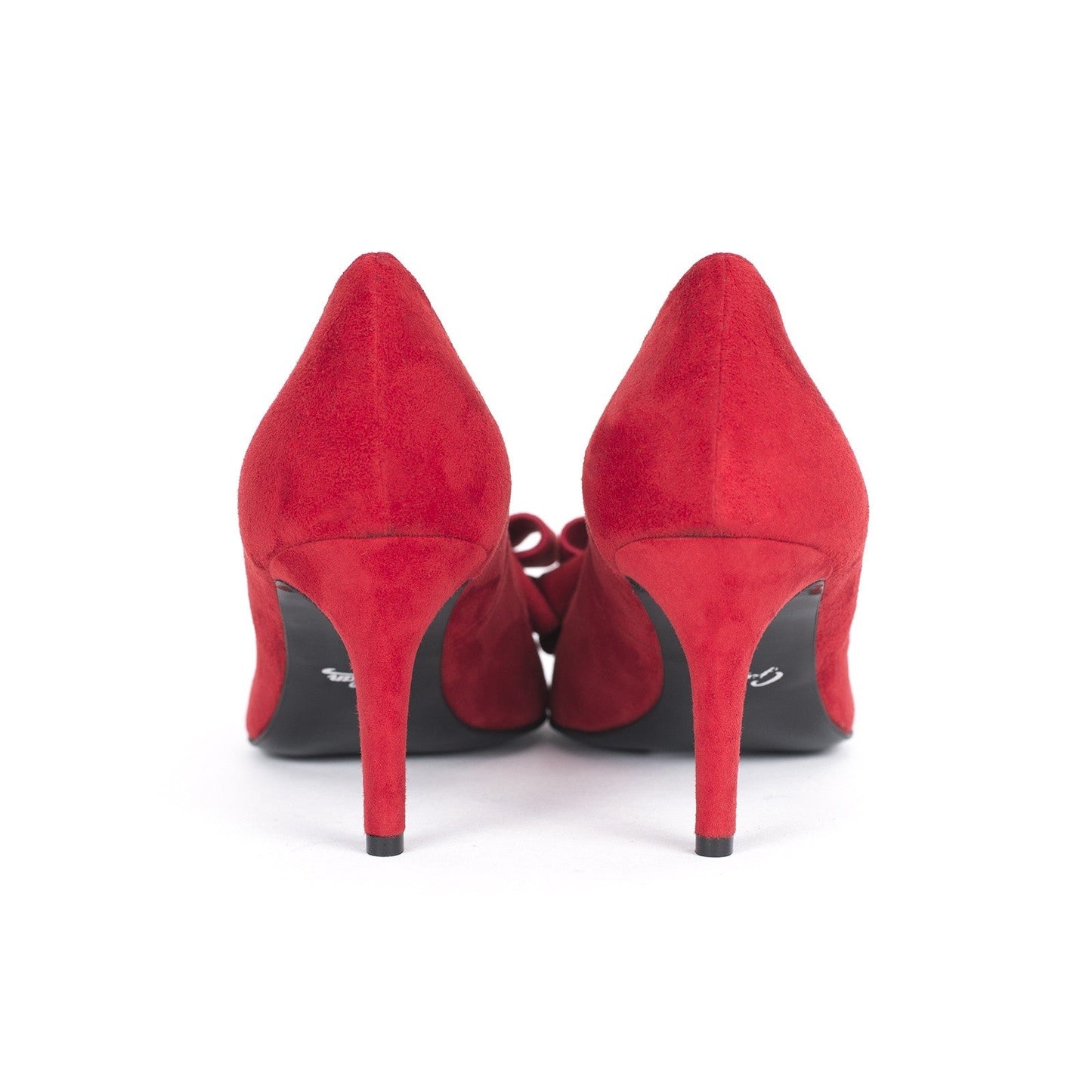Pantofi dama Guvan model 1258 piele velur rosu