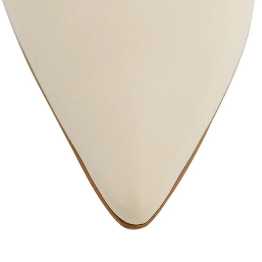 Balerini Guvan model 3645 piele naturala nappa crem - lac crem