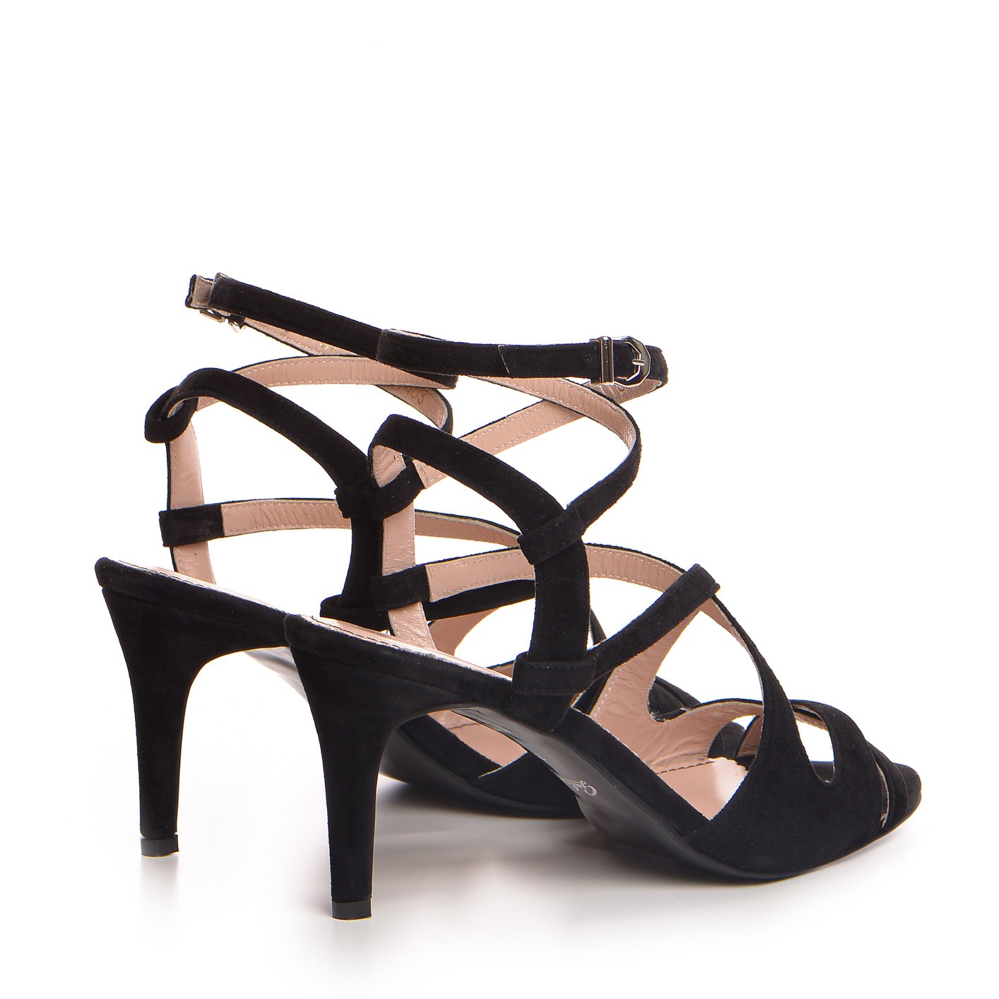 Sandale dama Guvan model 1403 velur negru