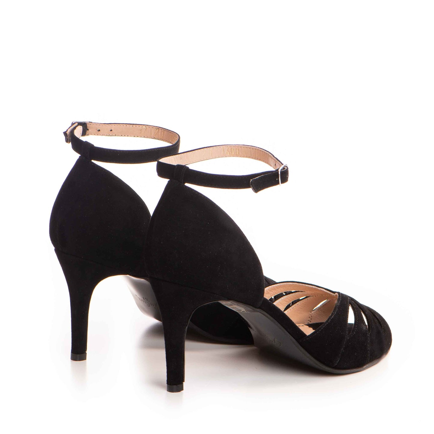 Sandale dama Guvan model 1486 piele velur negru