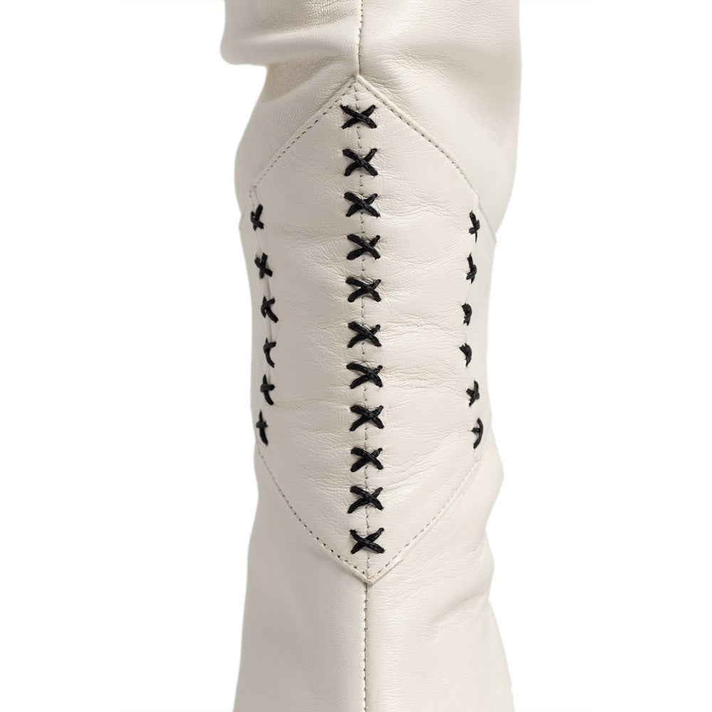 Cizme dama Guvan model 1537 nappa crem
