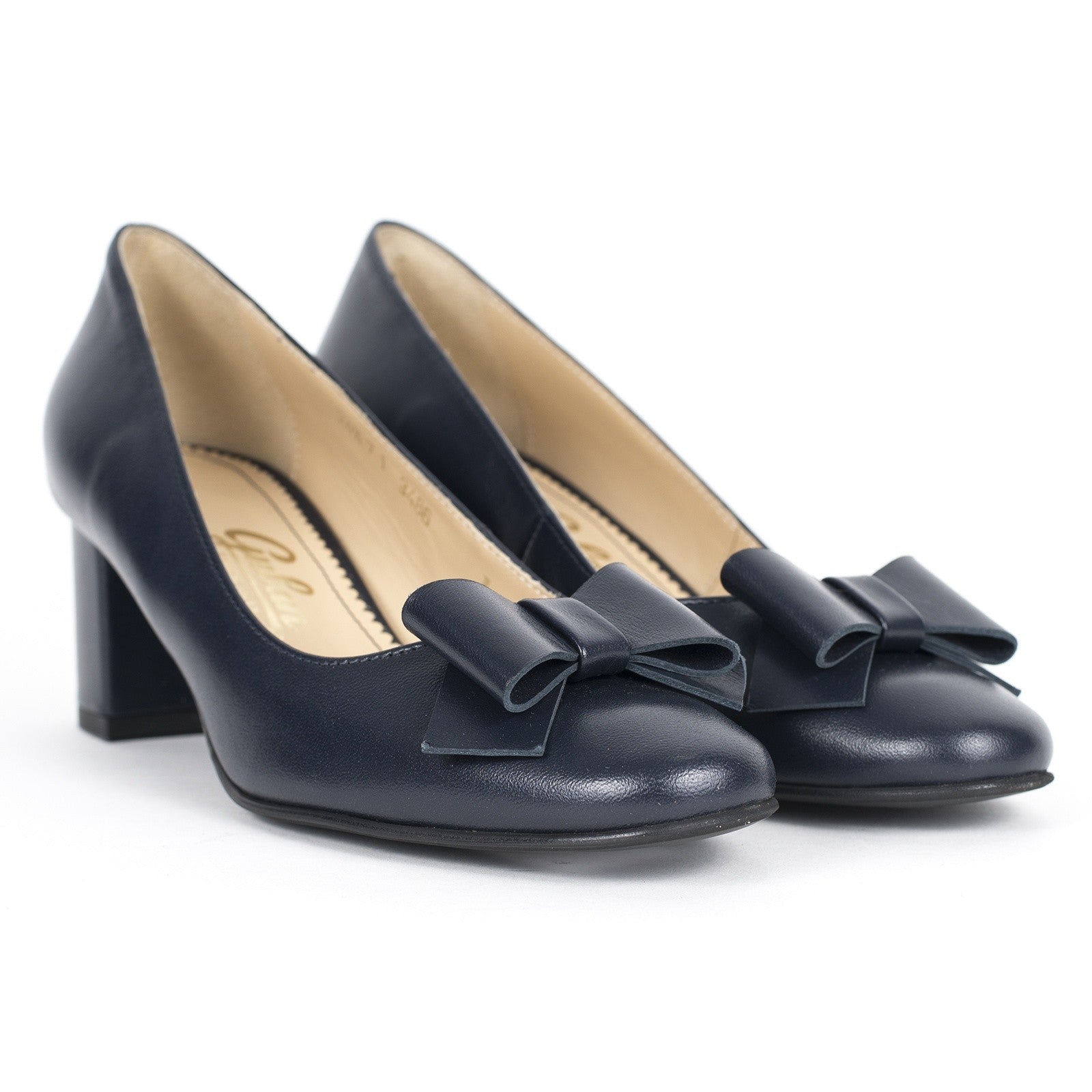 Pantofi dama Guvan model 3486 piele nappa bleumarin