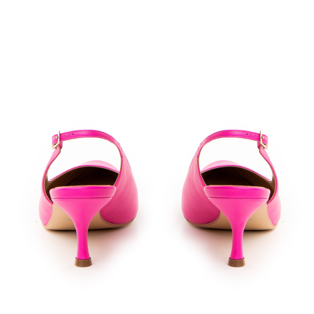 Pantofi dama Guvan model 1489 nappa fuxia
