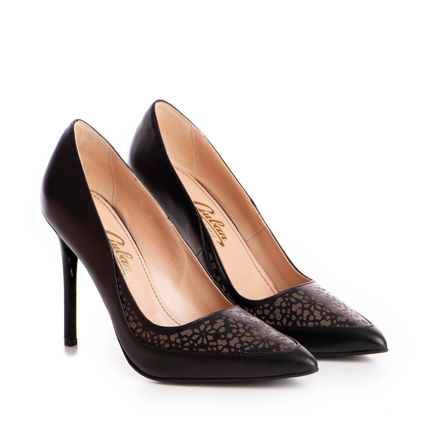 Pantofi dama Guvan model 1270 piele nappa negru