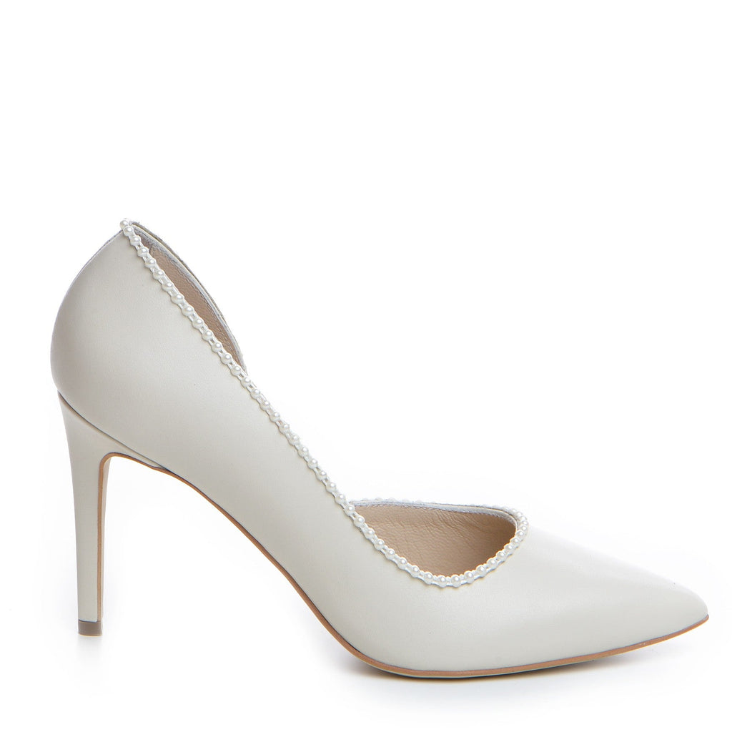 Pantofi mirese Guvan model 1378 nappa crem