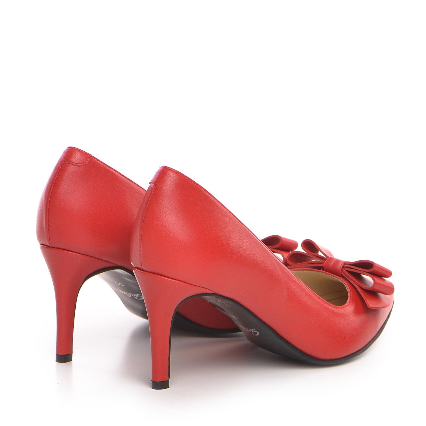 Pantofi dama Guvan model 1257 piele nappa rosu