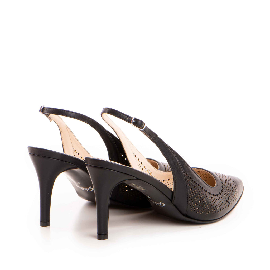 Pantofi dama Guvan model 1461 piele nappa negru
