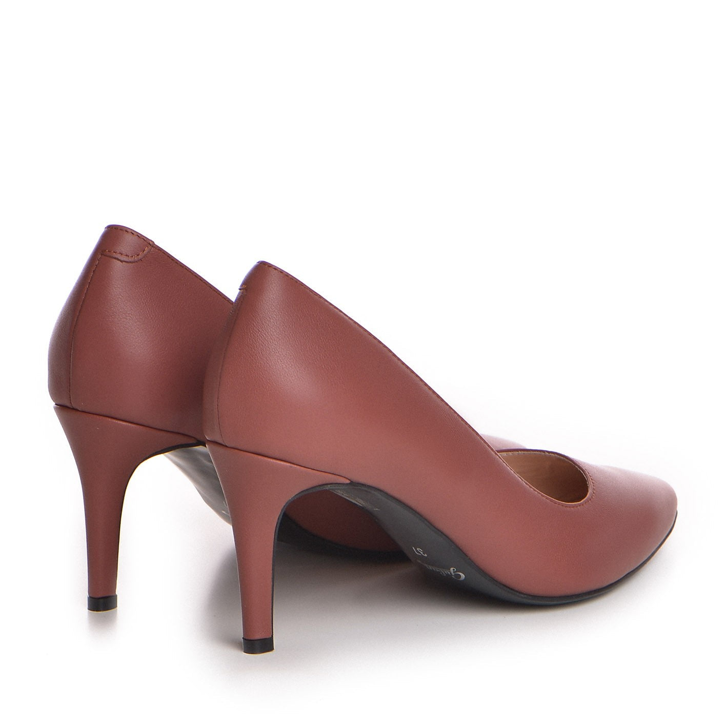 Pantofi dama Guvan model 1218 piele nappa rosewood