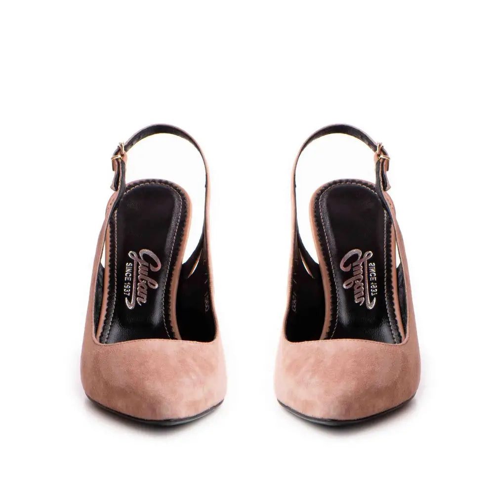 Pantofi dama Guvan model 1560 velur mocha mouse/nappa mocha mouse
