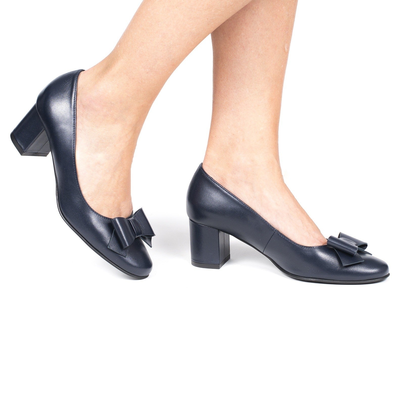 Pantofi dama Guvan model 3486 piele nappa bleumarin
