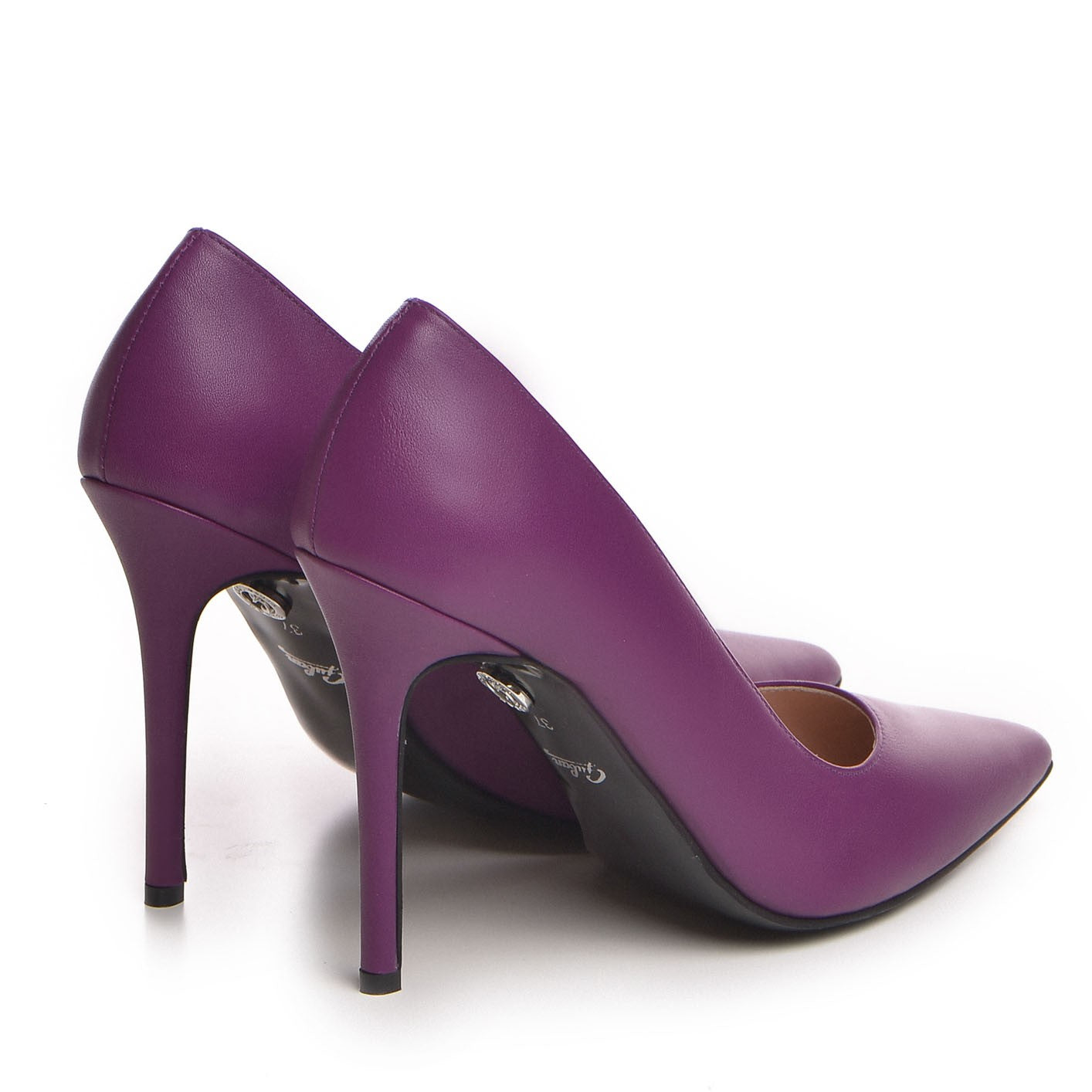 Pantofi dama Guvan model 1256 piele nappa mov