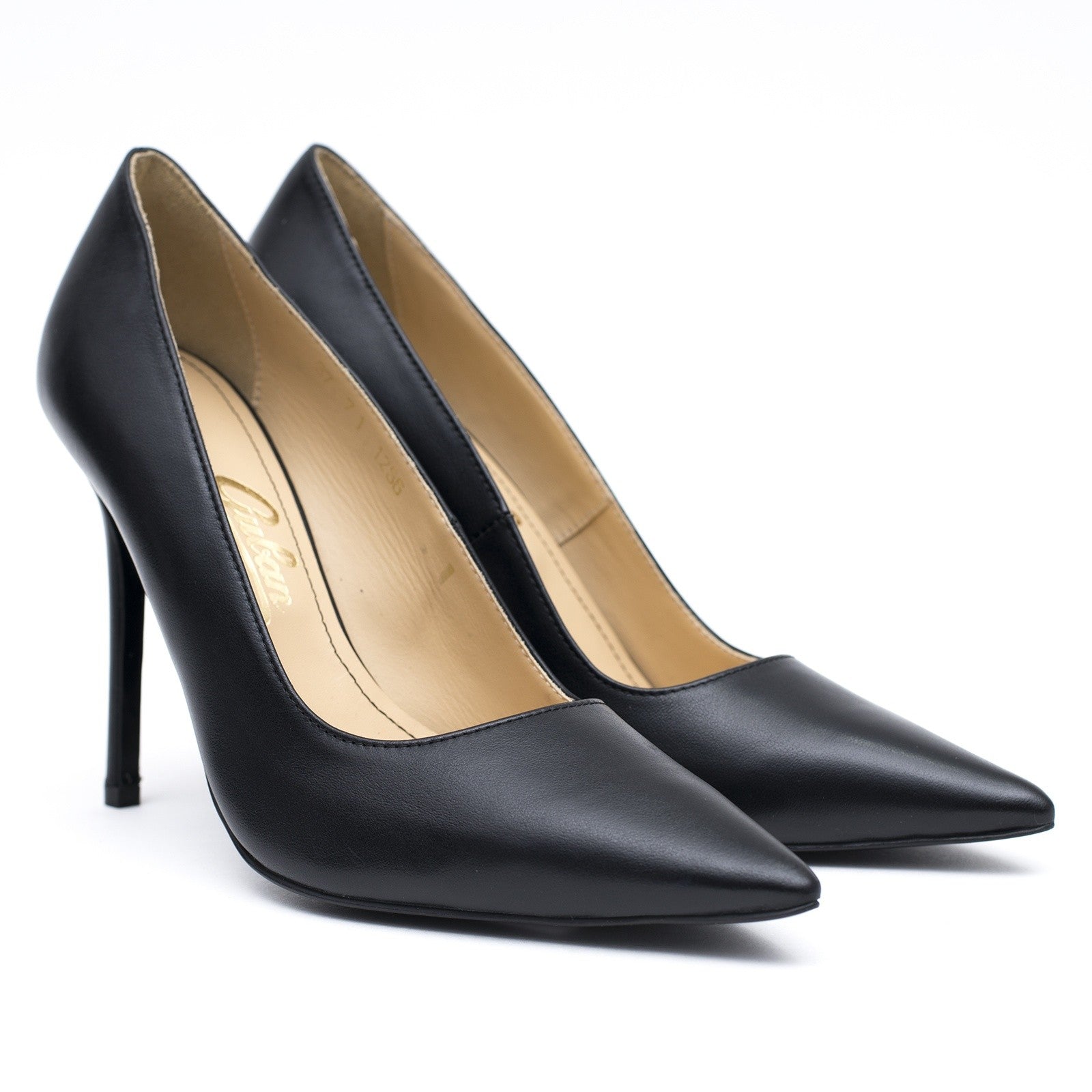 Pantofi dama Guvan model 1256 piele nappa negru