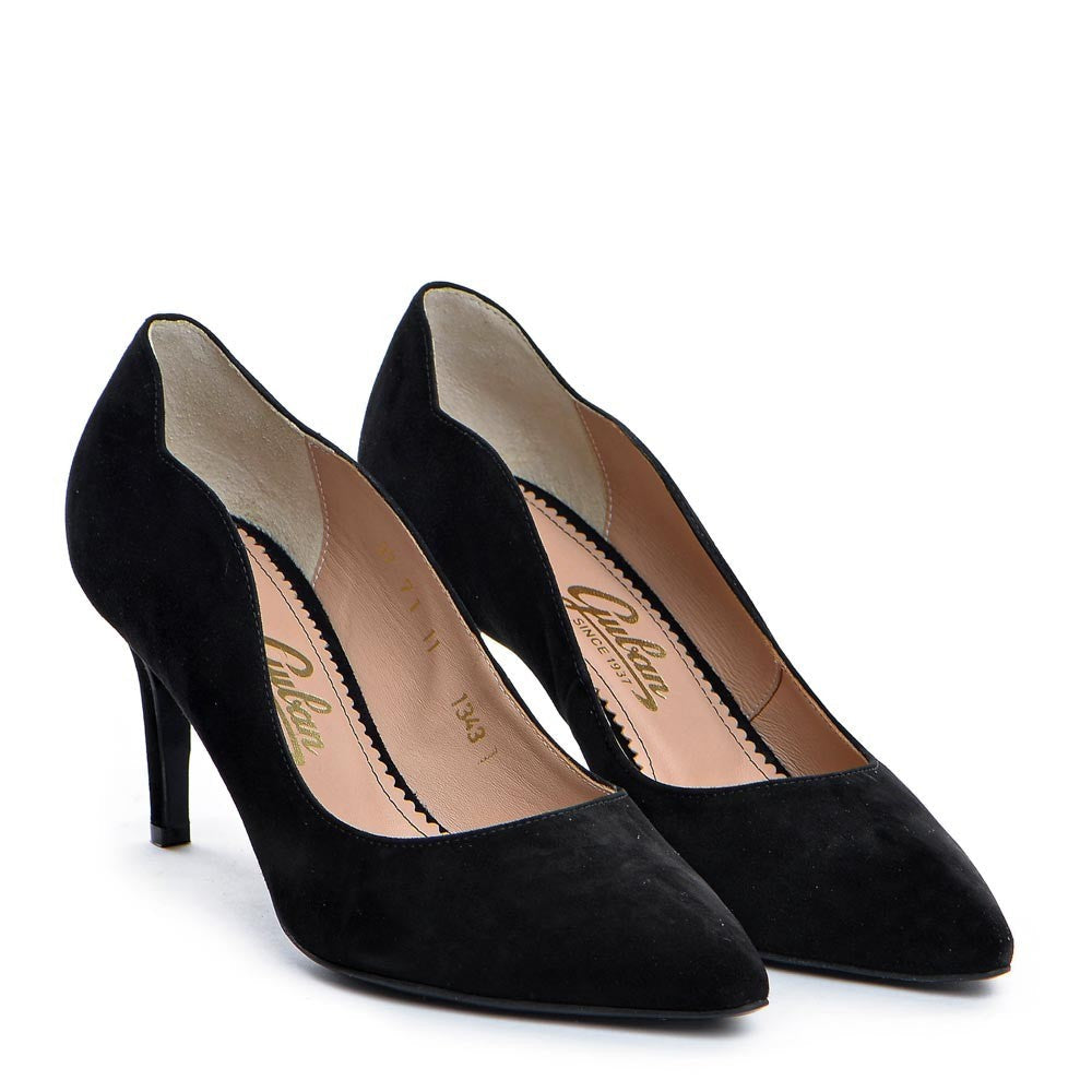 Pantofi dama Guvan model 1343 velur negru