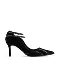 Pantofi dama Guvan model 1527 piele velur negru-lac negru
