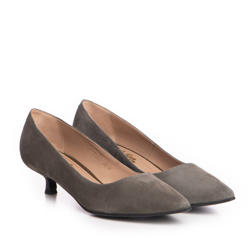 Pantofi dama Guvan model 3618-piele velur gri