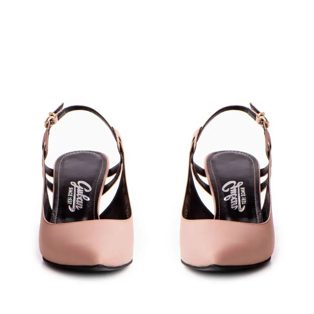 Pantofi dama Guvan model 3663 nappa mocha mouse