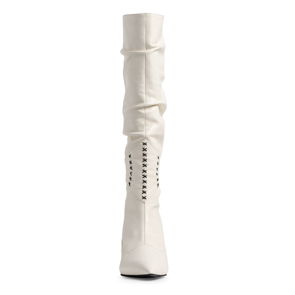 Cizme dama Guvan model 1537 nappa crem