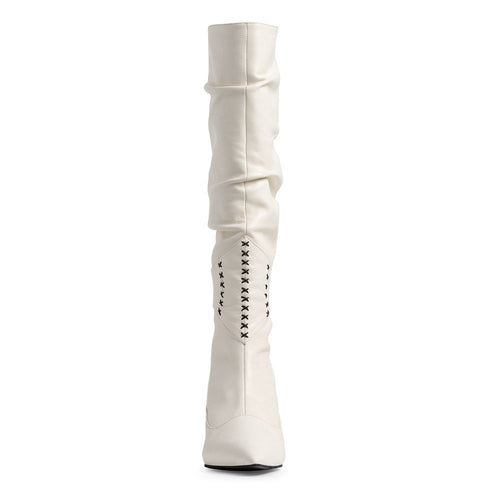 Cizme dama Guvan model 1537 nappa crem