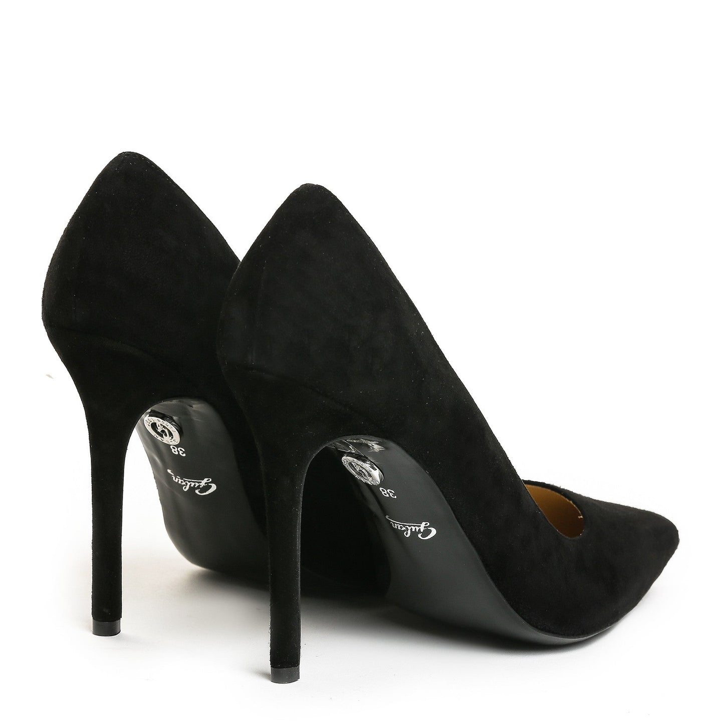 Pantofi dama Guvan model 1256 piele velur negru