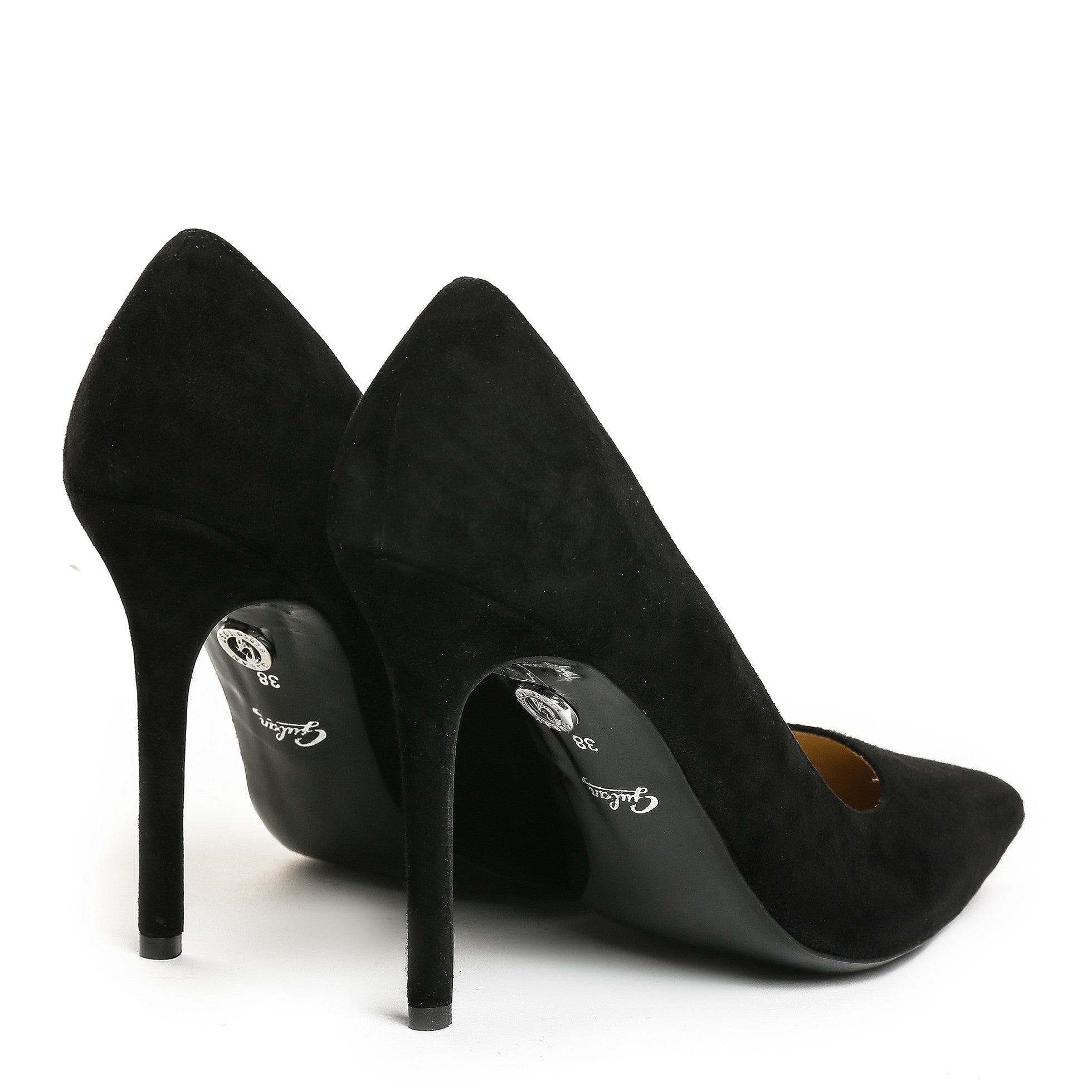 Pantofi dama Guvan model 1256 piele velur negru