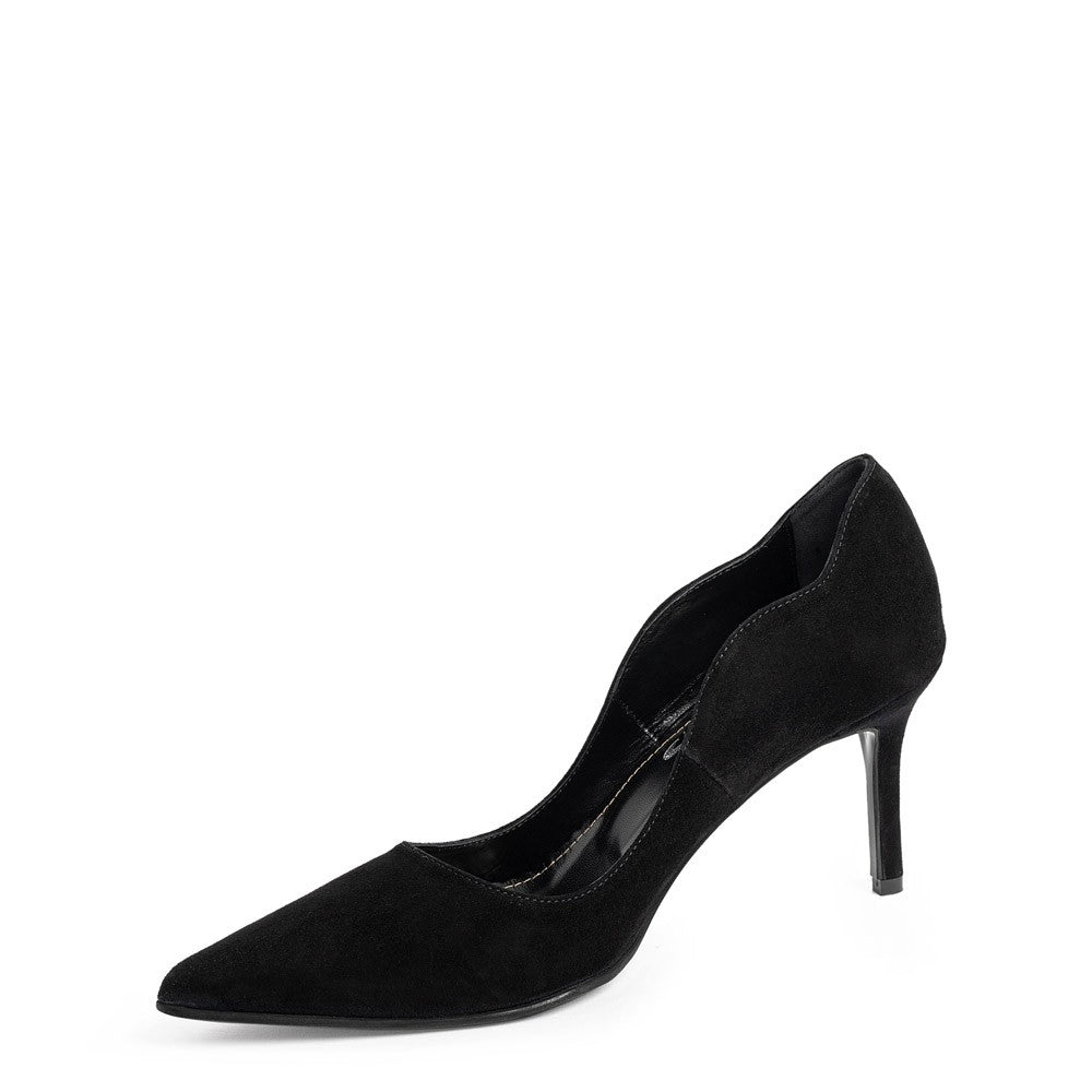 Pantofi dama Guvan model 1531 piele velur negru