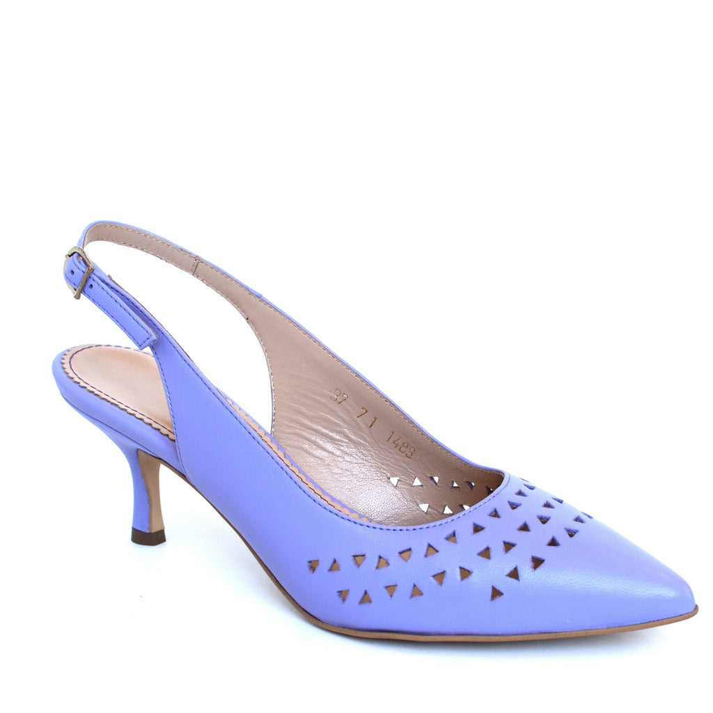 Pantofi dama Guvan model 1489 nappa lila