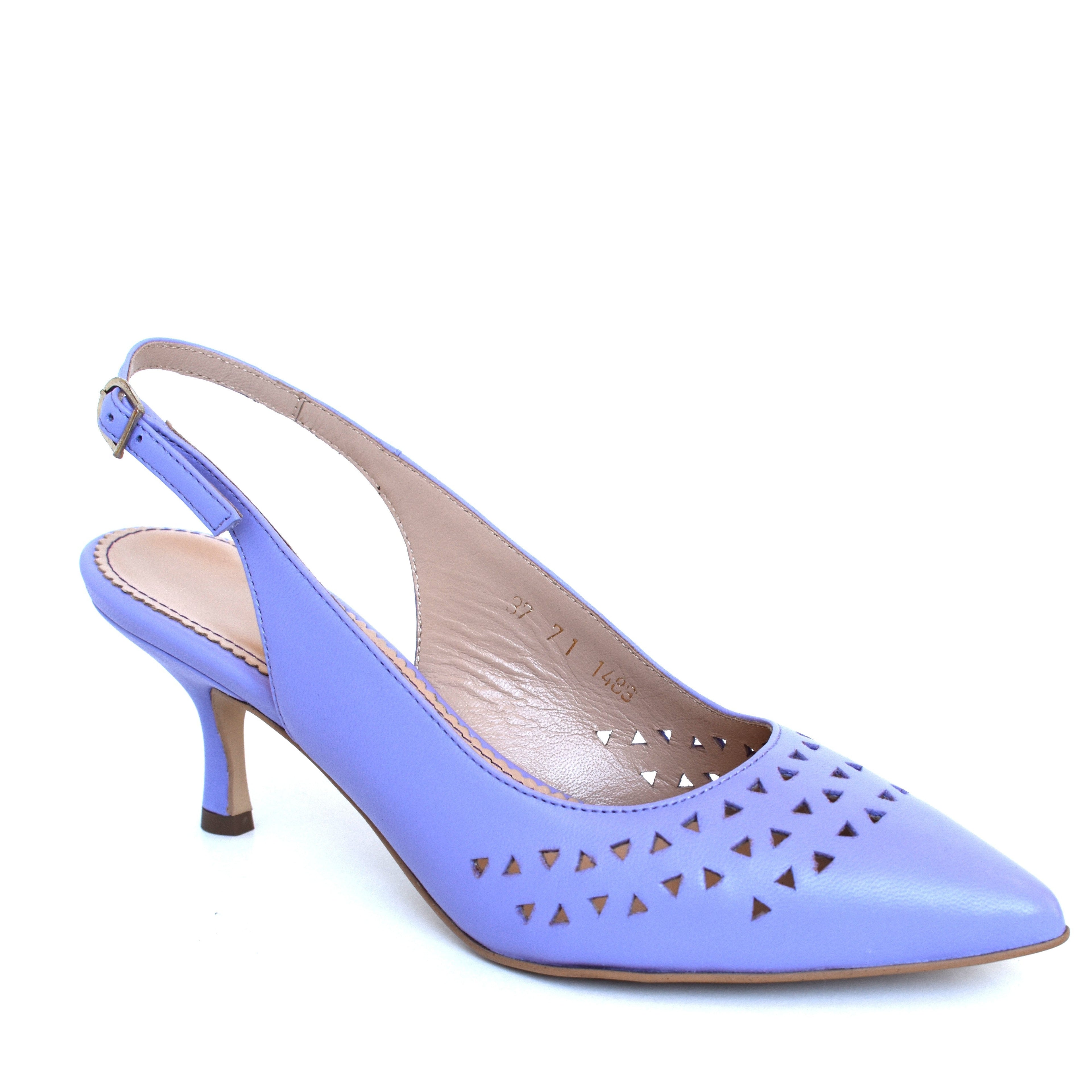 Pantofi dama Guvan model 1489 nappa lila