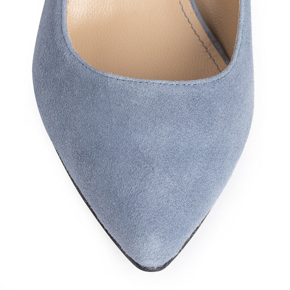 Pantofi dama Guvan model 3514 piele velur albastru