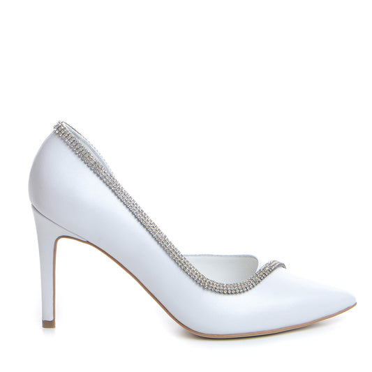 Pantofi mirese Guvan model 1365 nappa alb perlat