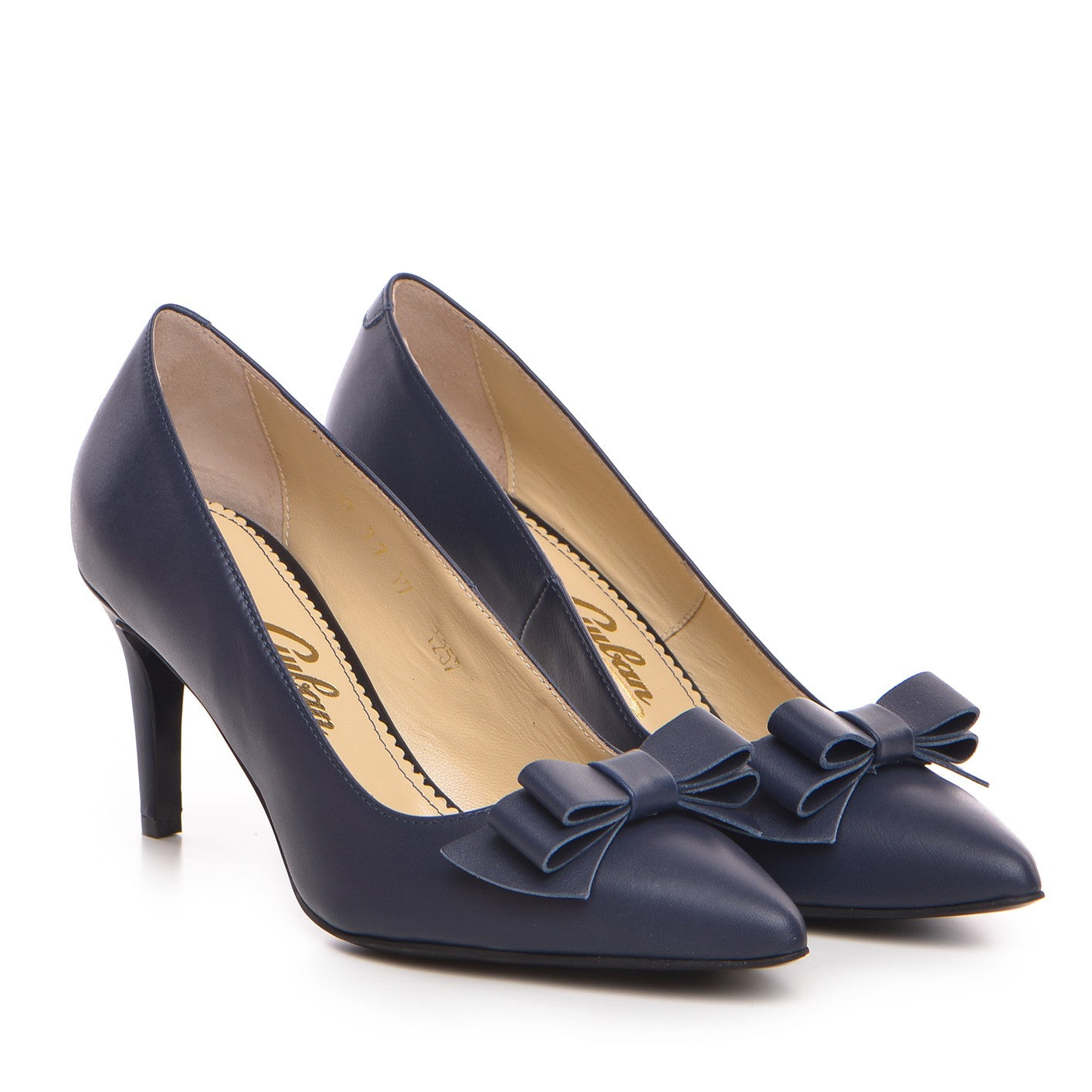 Pantofi dama Guvan model 1257 piele nappa bleumarin