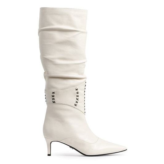 Cizme dama Guvan model 1537 nappa crem