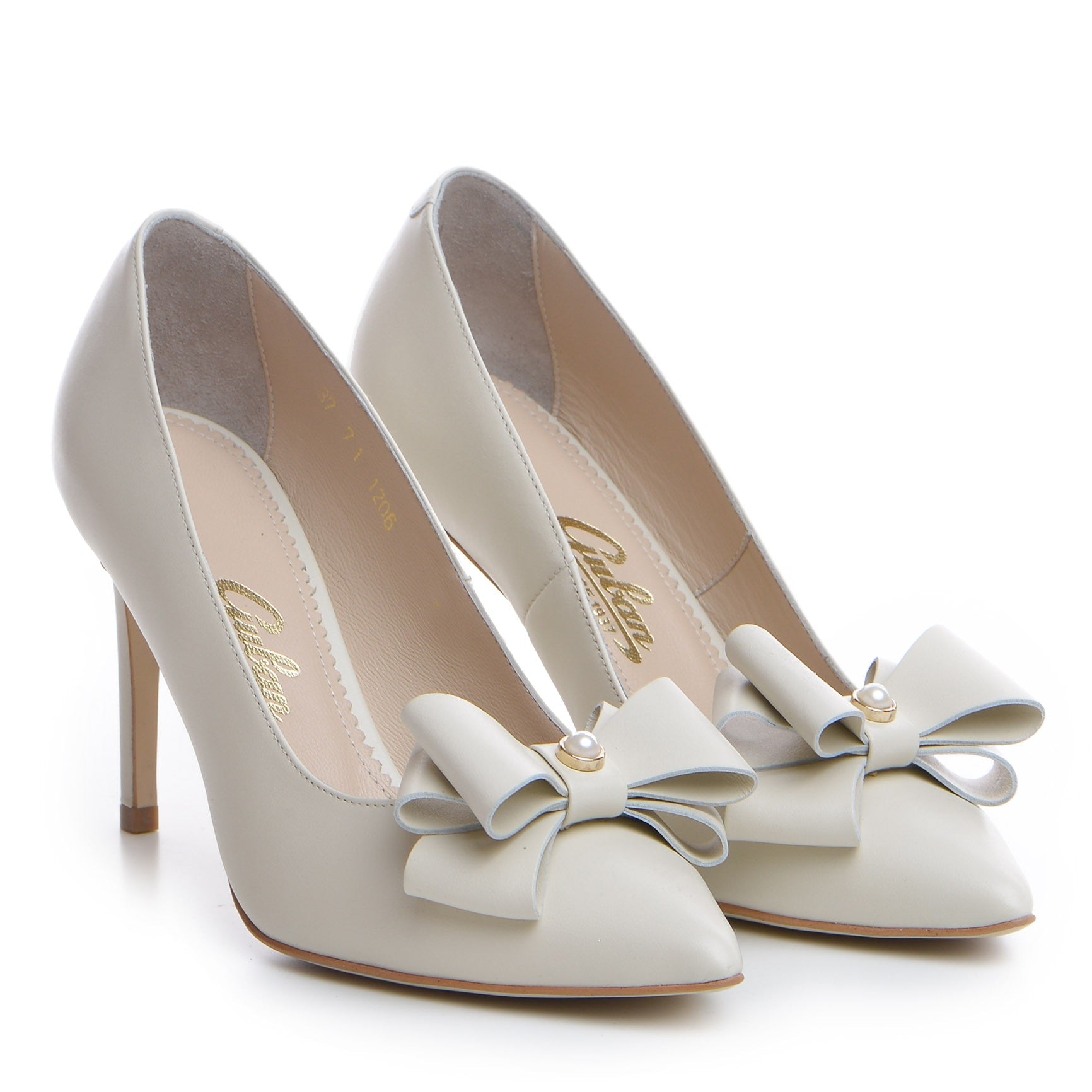 Pantofi mirese Guvan model 1371 nappa crem