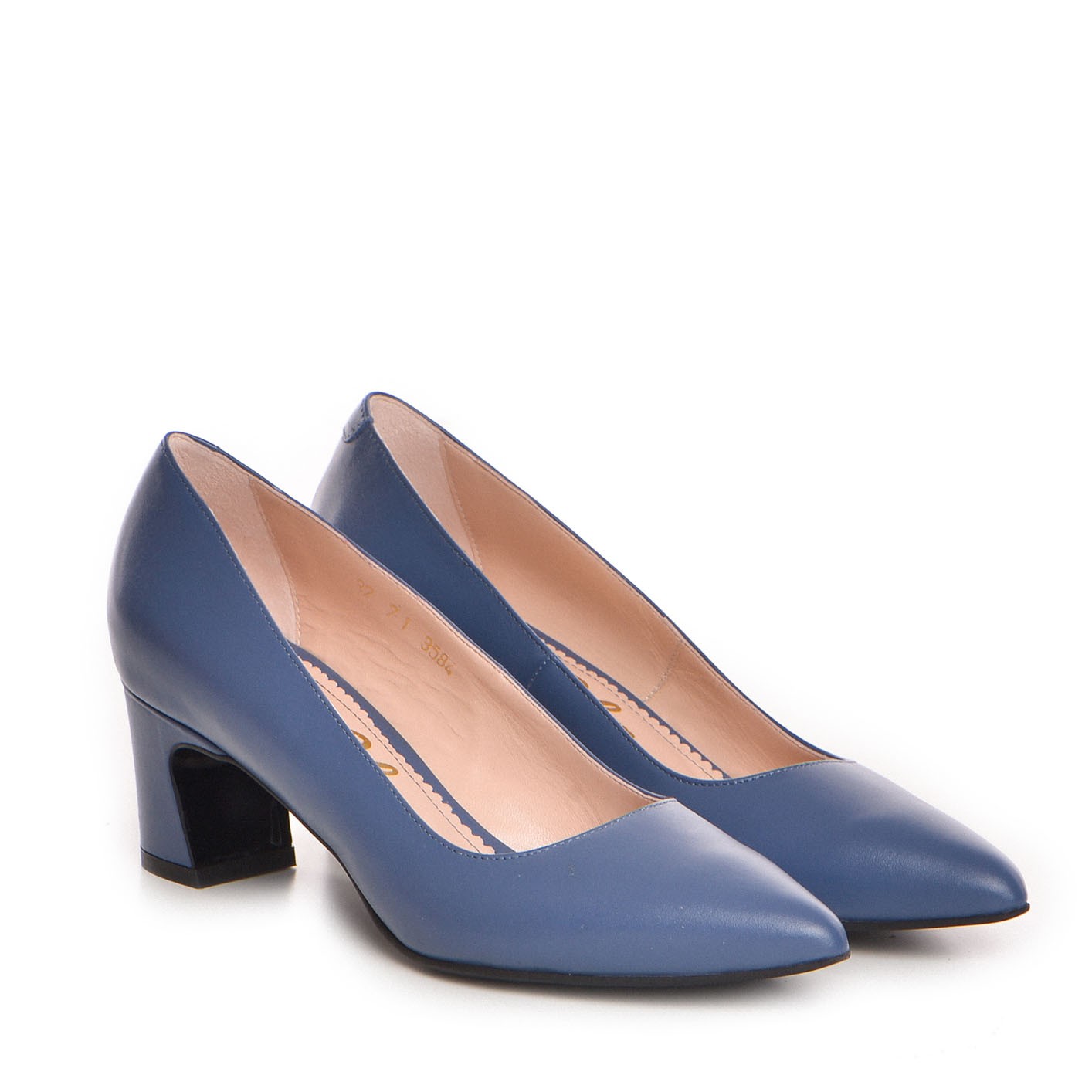 Pantofi dama Guvan model 3584 nappa albastru