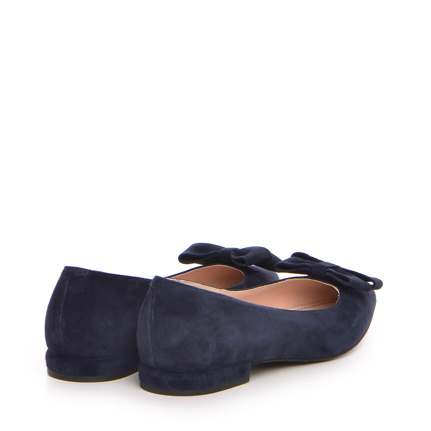 Balerini Guvan model 3609 piele naturala velur bleumarin