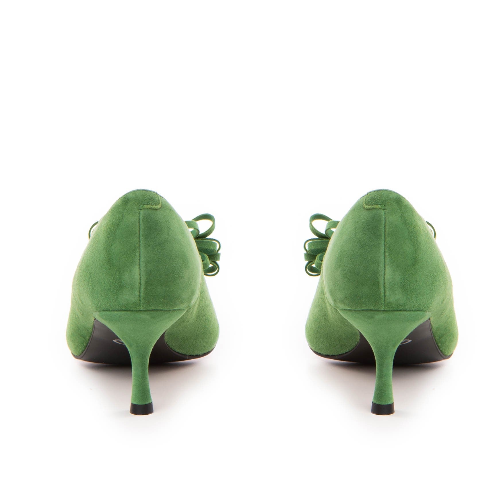 Pantofi dama Guvan model 1479 velur verde trifoi