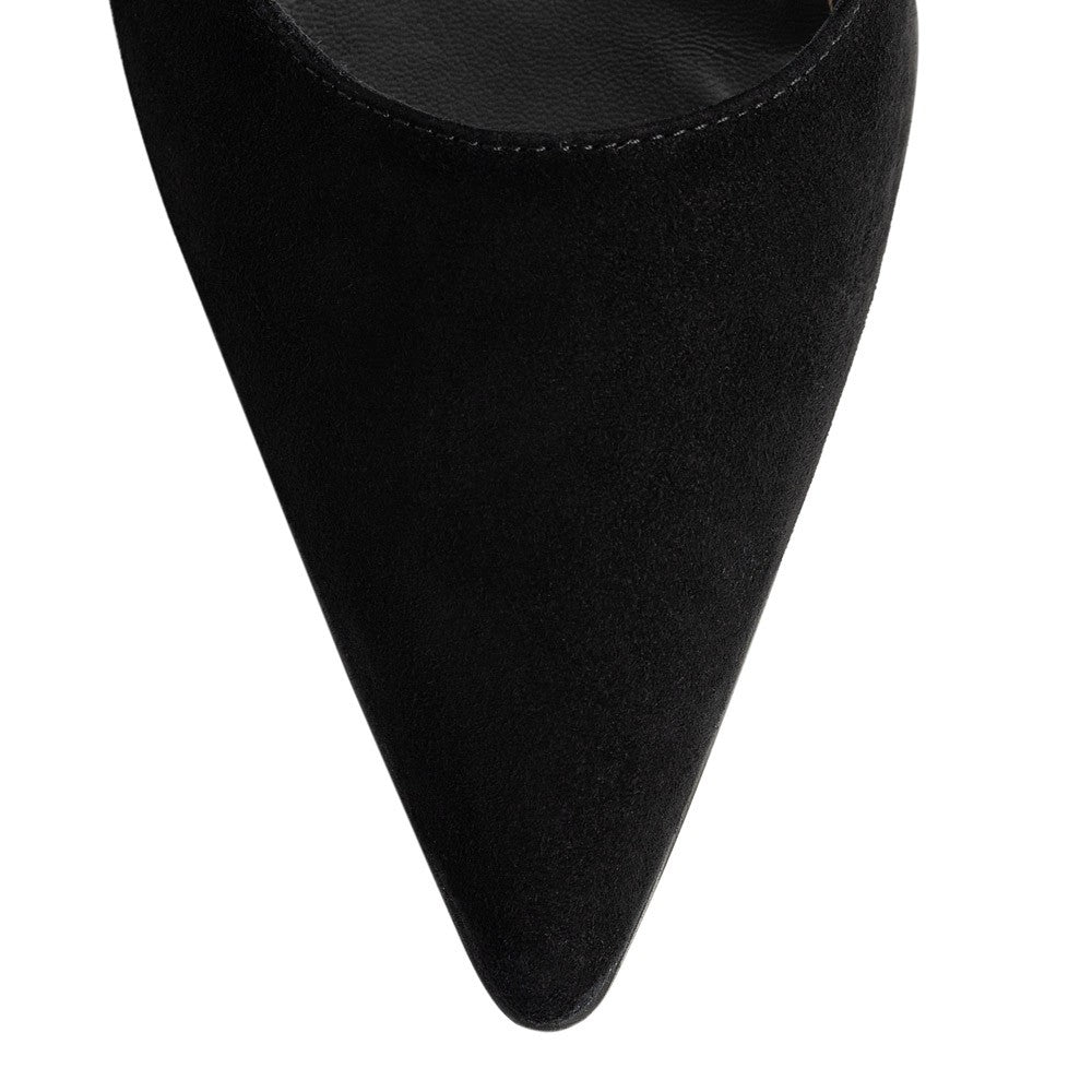 Pantofi dama Guvan model 1531 piele velur negru