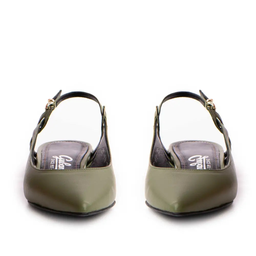 Balerini Guvan model 3666 piele naturala nappa kaki