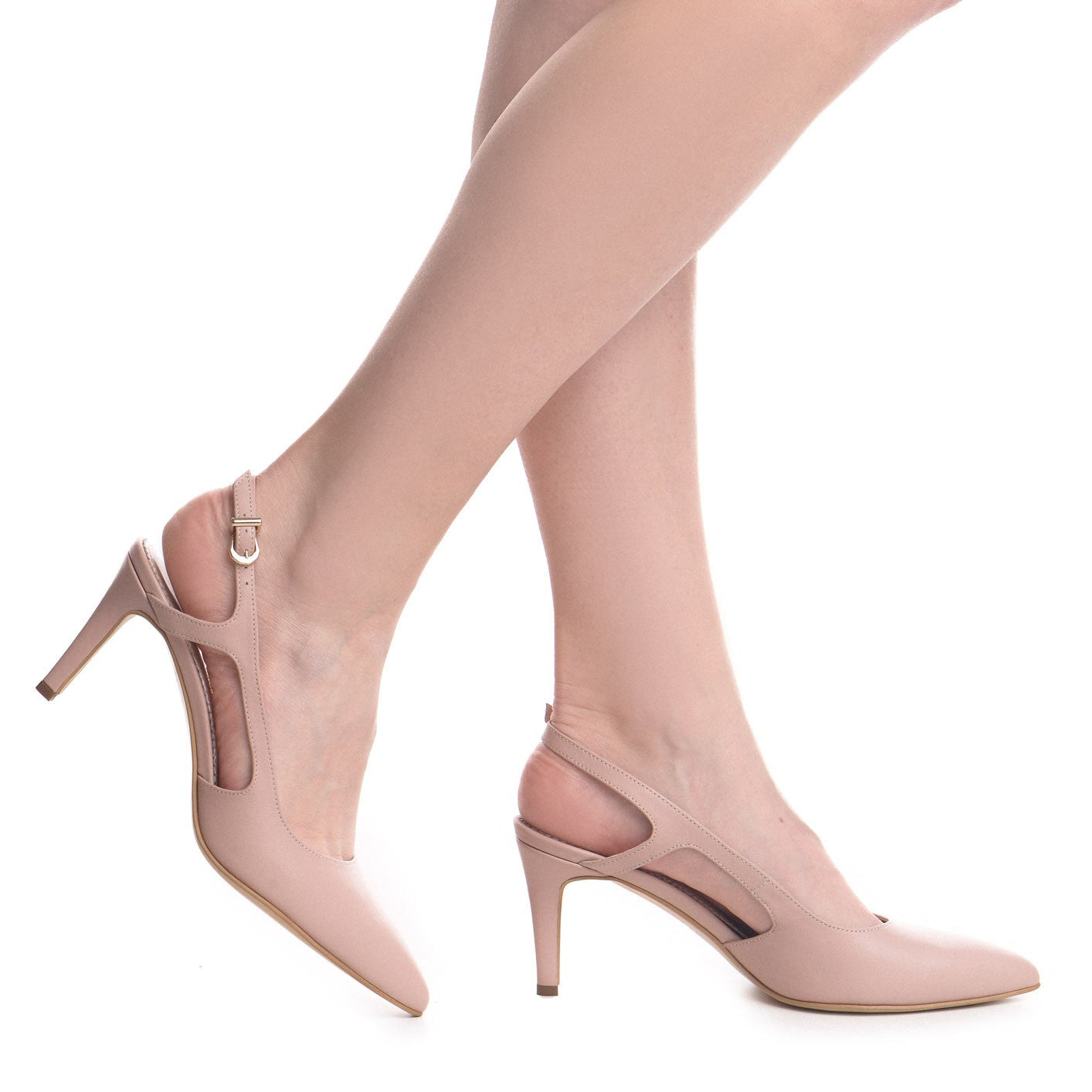 Pantofi dama Guvan model 1392 piele nappa roz