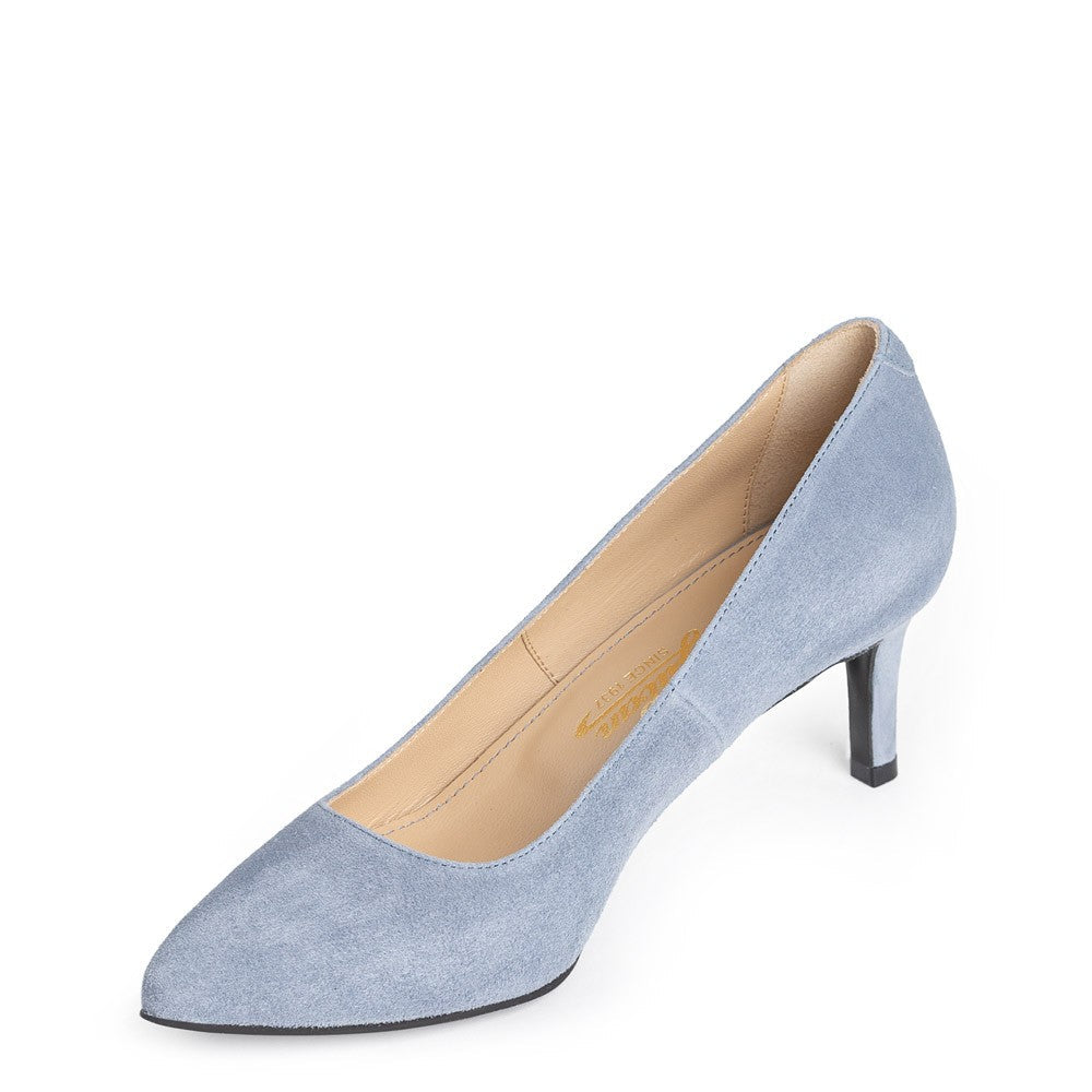 Pantofi dama Guvan model 3514 piele velur albastru
