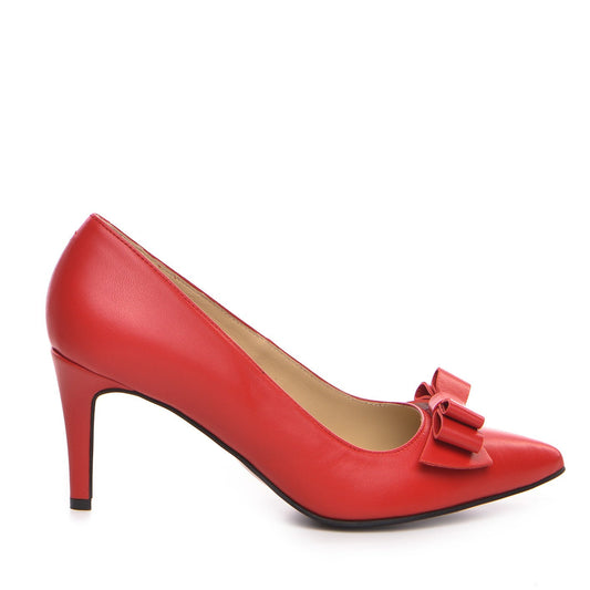 Pantofi dama Guvan model 1257 piele nappa rosu