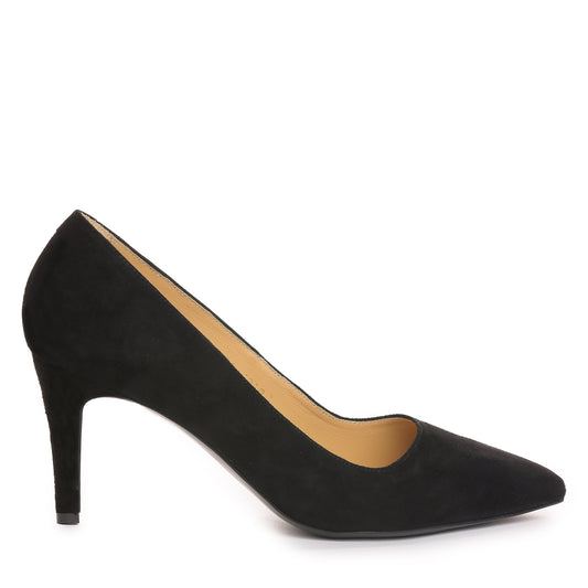 Pantofi dama Guvan model 1218 piele velur negru