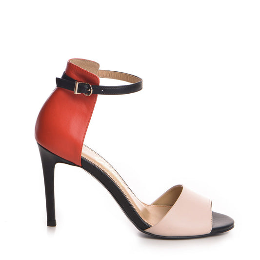 Sandale dama Guvan model 1385 nappa corai/roz