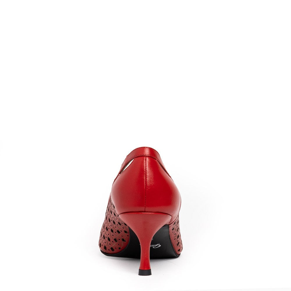 Pantofi dama Guvan model 1481 nappa rosu