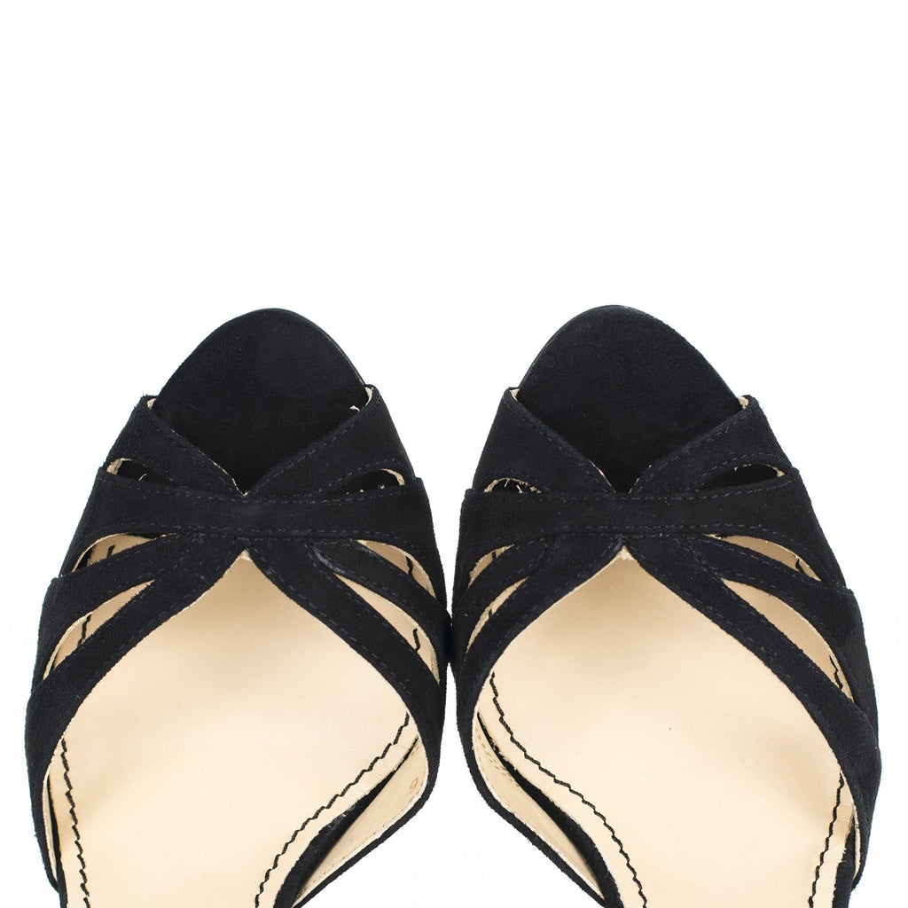 Pantofi dama Guvan model 1586 piele velur negru