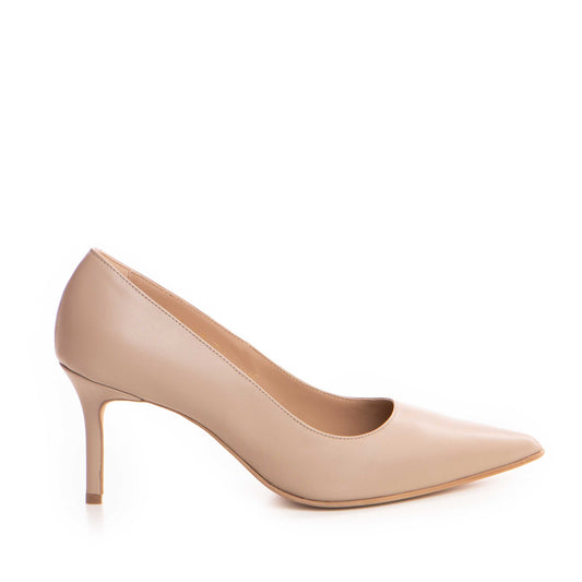 Pantofi  dama Guvan model 1466 piele nappa taupe