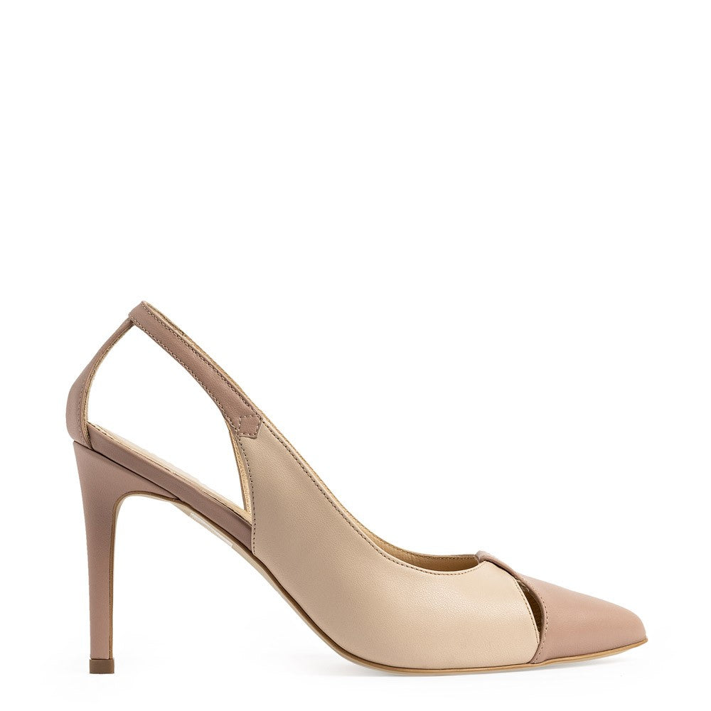 Pantofi dama Guvan model 1503 piele nappa roz pudra-nappa roz nude
