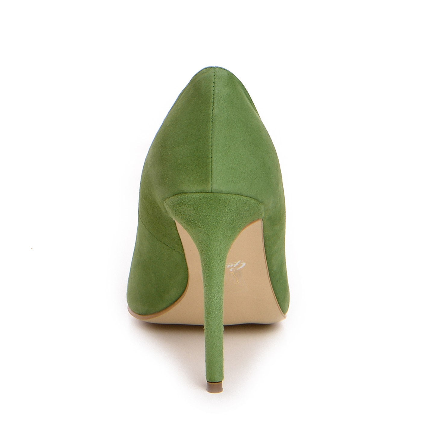 Pantofi dama Guvan model 1250 piele velur verde