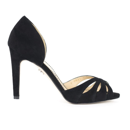 Pantofi dama Guvan model 1586 piele velur negru