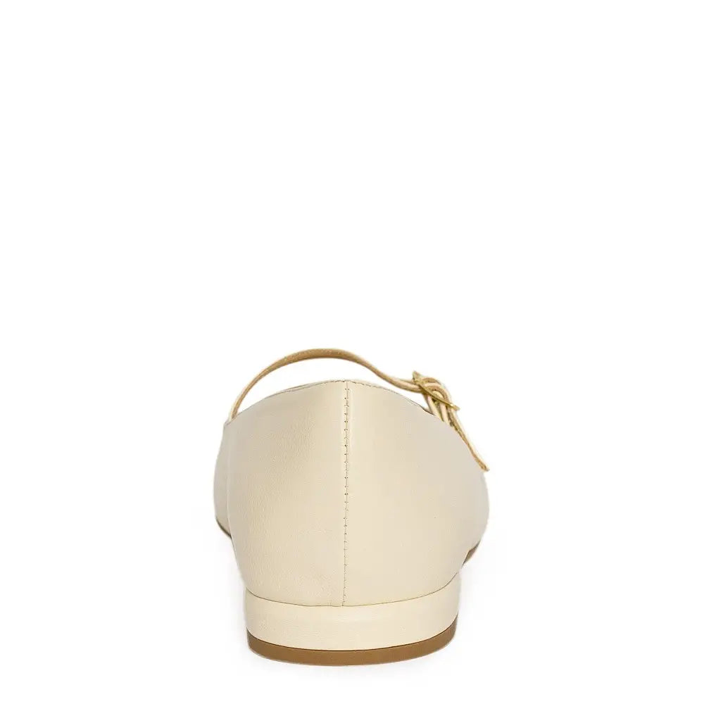 Balerini Guvan model 3645 piele naturala nappa crem - lac crem