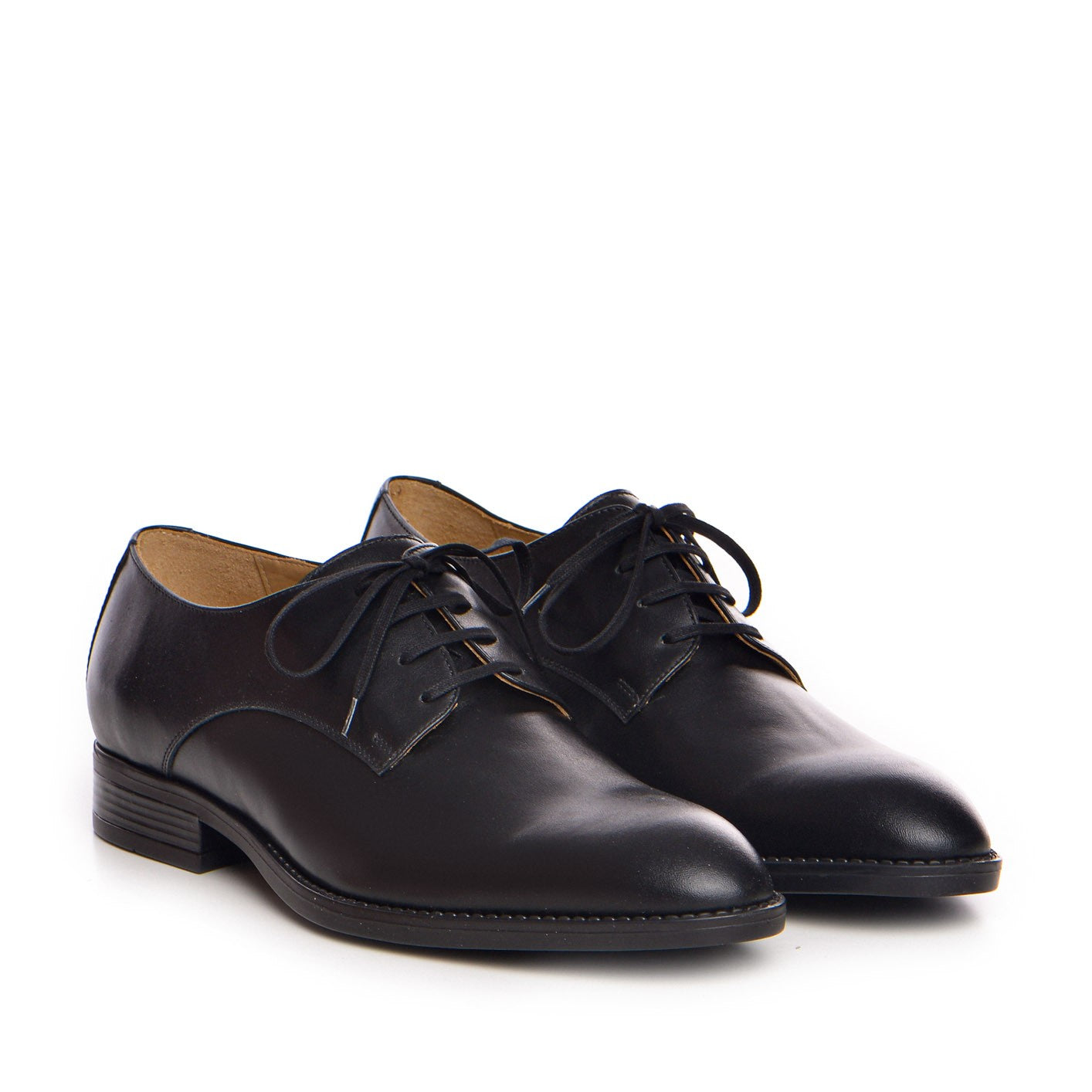 Pantofi barbati Guvan model 001 piele naturala box negru